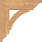 Ekena Millwork Thorton Traditional Smooth Bracket w/ Offset Brace, Western Red Cedar, 5 1/2"W x 16"D x 16"H BKT0604X16X16THR01SWR - alternate 3
